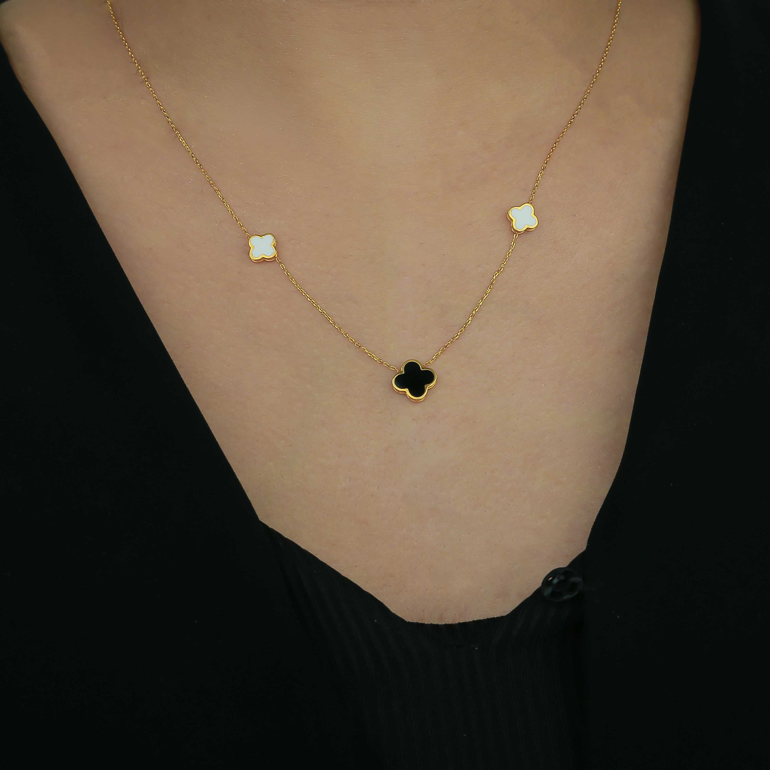 Van Cleef 21k gold choker, made in Turkey - (H-0279)